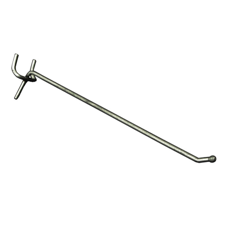 Azar Displays 8" Metal Wire Hook: 0.148" Dia., PK50 700888